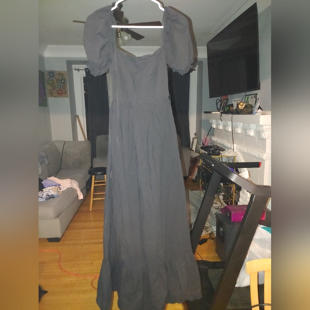 Charlie Holiday Charcoal Maxi Dress